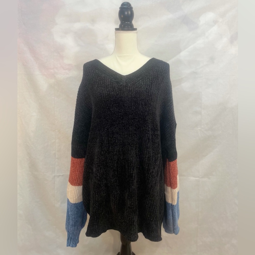 Women's Autumn/Winter V-Neck Loose Knitted Sweater/MACARON/ Size:XL